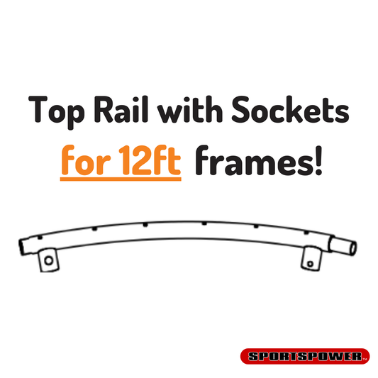 Top Rail with Sockets for the 12'  Models