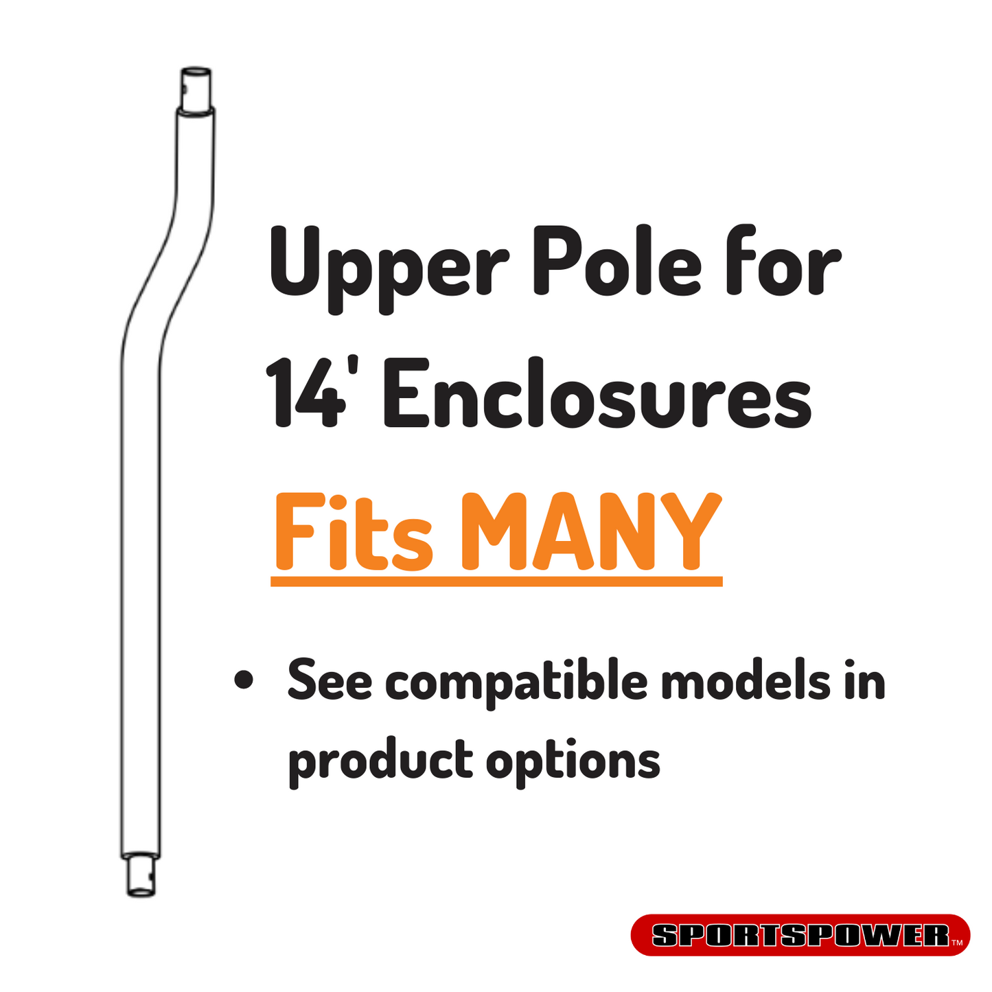 Curved Upper Frame Poles for 14' Models