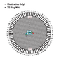 Round Trampoline Mat for 12' | 5.5" Spring & 72 Rings