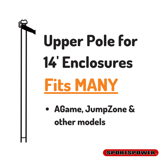 Straight Upper Frame Poles for 12 and 14' Models