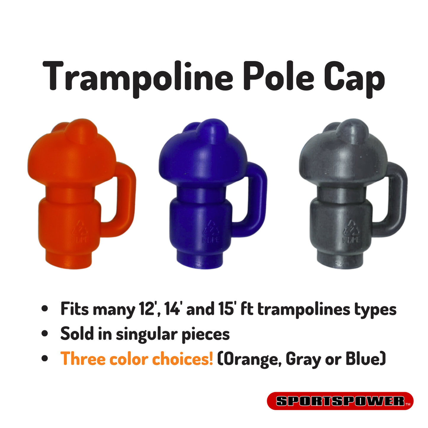 Enclosure Pole Cap for 12', 14' and 15'